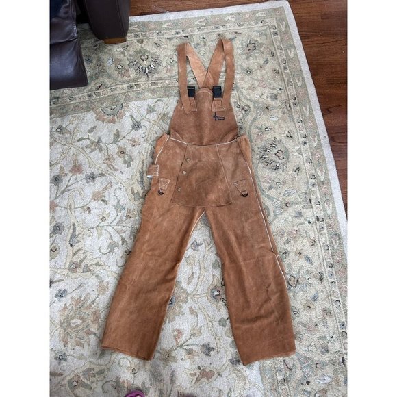 Bob Dale Gander Brand Welding Overalls BDG Split Leather Size Small NEW - Picture 9 of 15